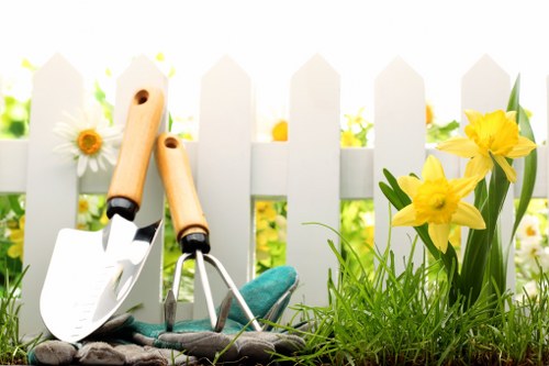 Eco-friendly lawn care practices in action